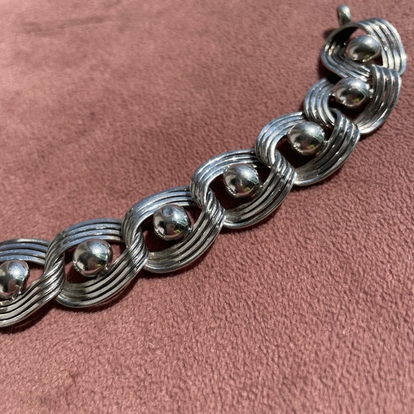 Vintage Retro Sterling Silver Bracelet (Harry S. Bick) - Picture 5 of 8